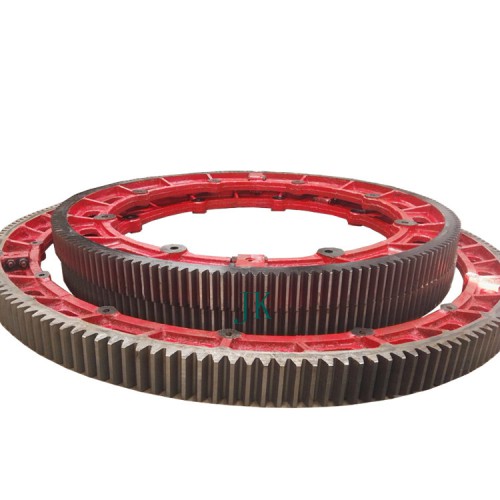 鑄鋼齒輪滾筒干燥機大齒圈配件